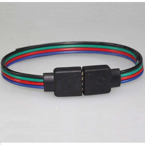 RGB LED strip connector(4-Pin Rgb Led Strips Connect Cable)